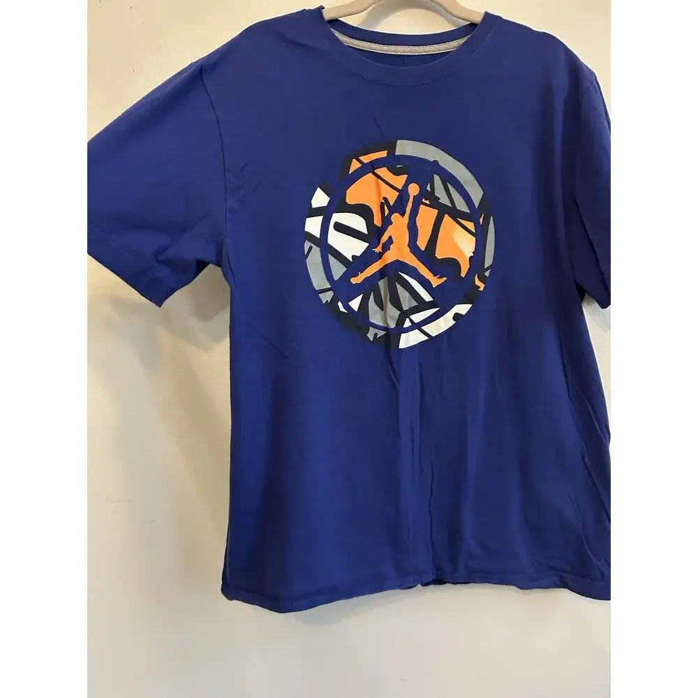 Air Jordan T-Shirt Men’s L Purple Michael Jordan Jumpman NIKE Graphic Basketball